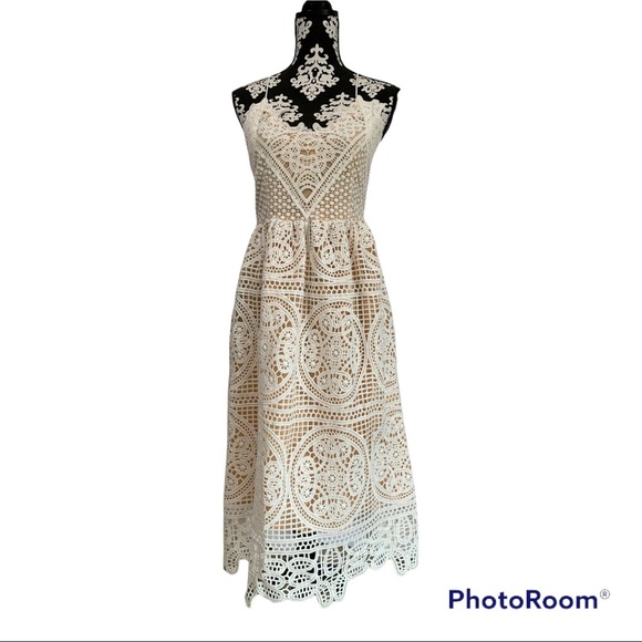 Chicwish Moonlit Night Cross Back Crochet Cami Dress - Picture 5 of 6